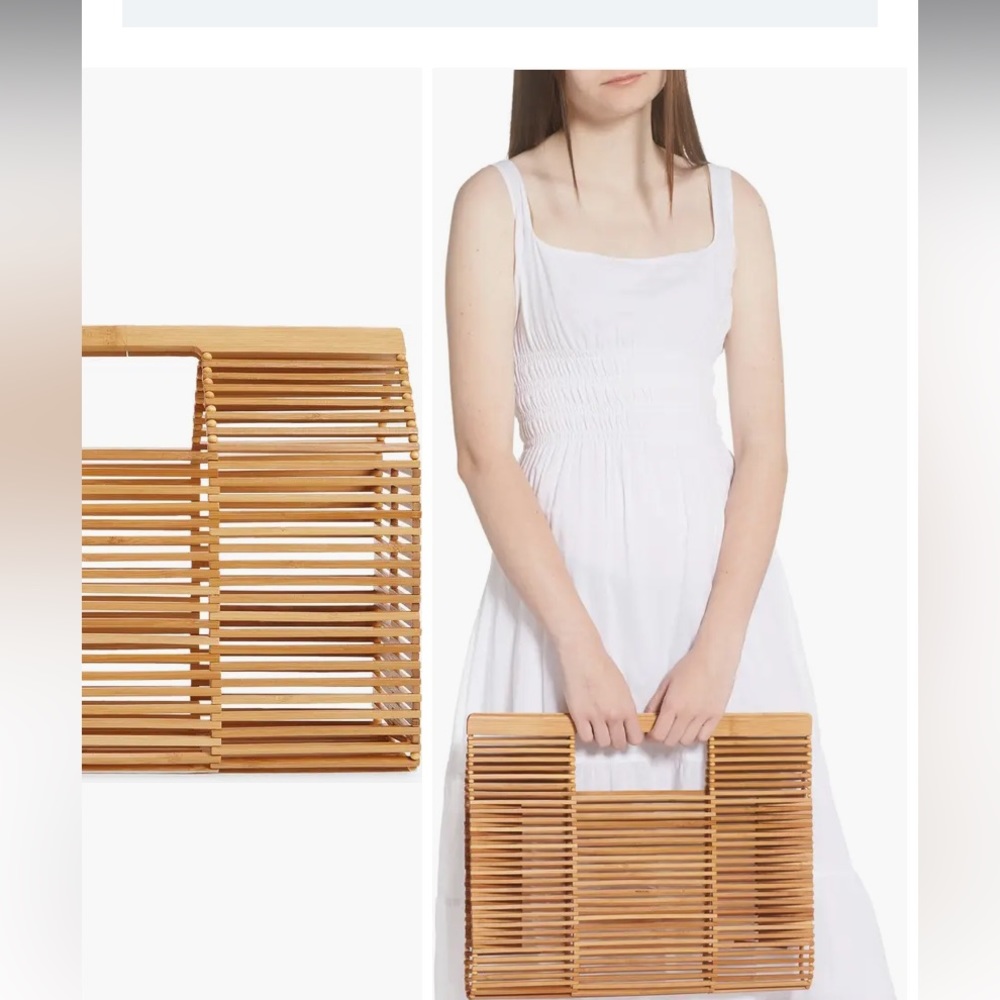 Cult Gaia Evie Bamboo Top Handle Bag